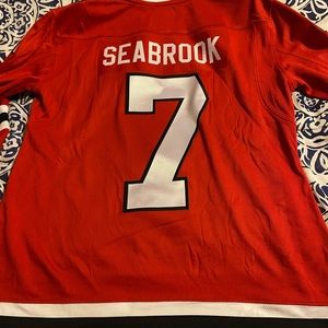 Seabrook Blackhawk Hockey Jersey. Size: Large